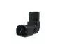 Preview: Power adapter C13 to C14 angled, YL-3212L-3 IEC 60320-C13/14 horizontal angled, top/bottom